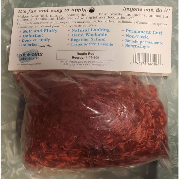 7 Packages Of Vintage Curly Doll HairB04 - Picture 5 of 9